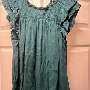 Old Navy Teal Sleeveless Blouse